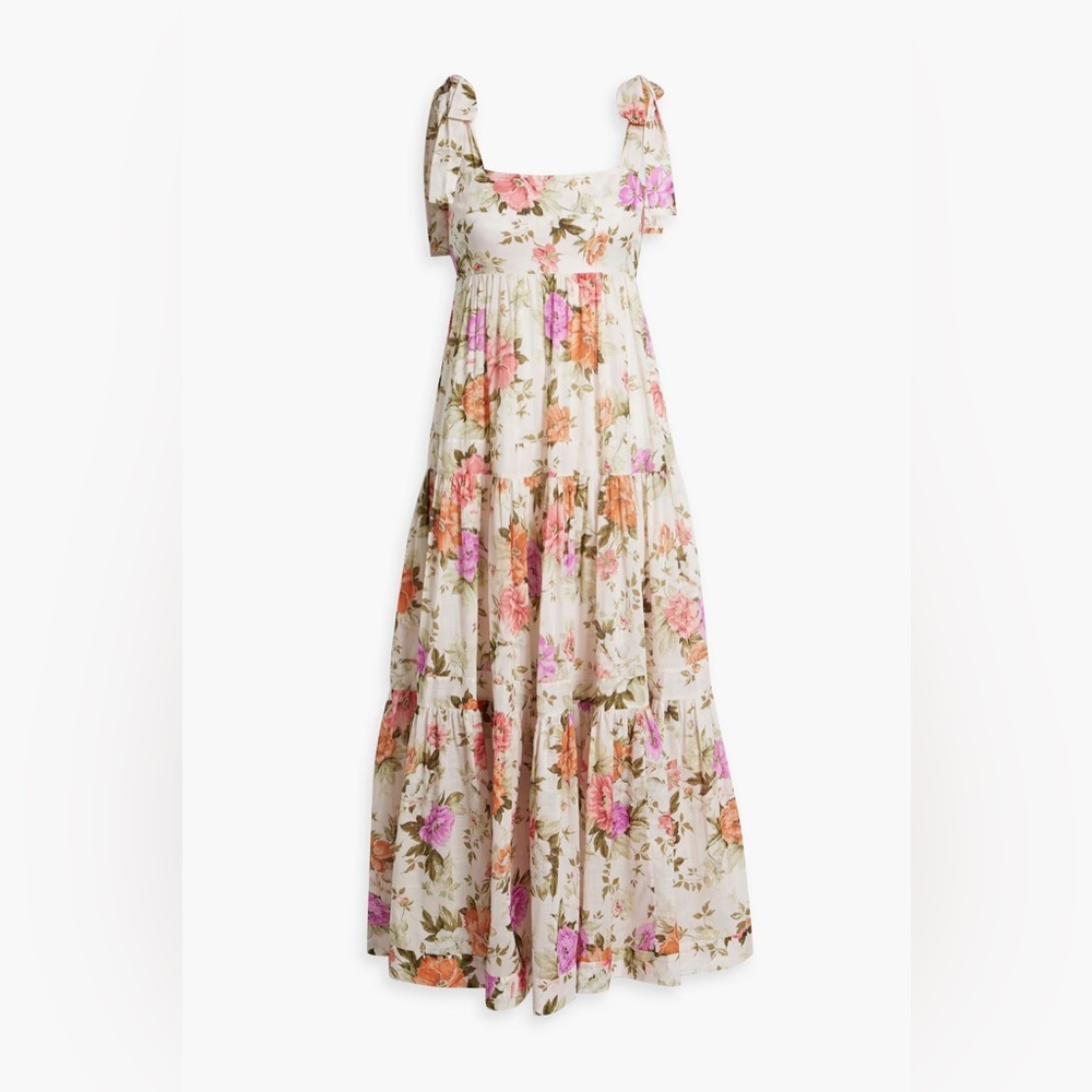 Zimmermann Pattie Tie Shoulder Dress Size 1 (NWT)